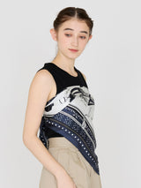 <Silk Scarf 88> Balloon Bandana