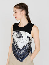 <Silk Scarf 88> Balloon Bandana