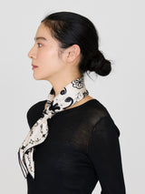 <Silk Scarf 65> Bohemian Bandana