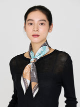 SILK SCARF 65 / FRAGMENT BANDANA