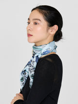 SILK SCARF 88 / FLOWER BALLOON