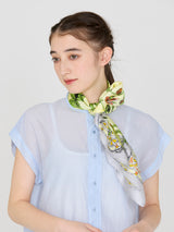 <Silk Scarf 88> Herbal Garden