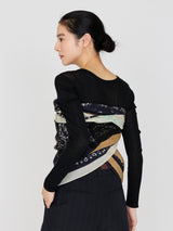 COTTON SILK STOLE 120 / FRAGMENT BANDANA