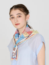 COTTON SCARF 65 / CROSSWORD