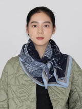 <ウールシルクストールヘリンボーン織120>サイレントナイト