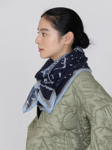 <ウールシルクストールヘリンボーン織120>サイレントナイト