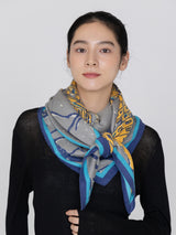 <ウールシルクストールヘリンボーン織120>サイレントナイト