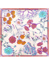 <シルクスカーフ65>コラージュオータムガーデン