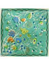 <シルクスカーフ65>コラージュブルーム