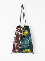 REVERSIBLE PRINT TOTE BAG L / BALLOON SKY