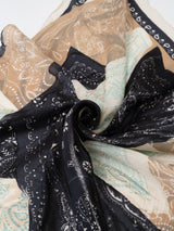 COTTON SILK STOLE 120 / FRAGMENT BANDANA