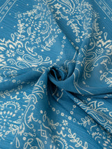 COTTON SILK STOLE 120 / MEADOW BANDANA