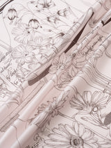 SILK SCARF 88 / GLASS DOME FLOWER