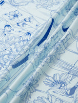 SILK SCARF 88 / GLASS DOME FLOWER