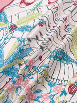 <Silk Scarf 65> Tropical Garden