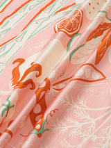 <Silk scarf 65> Veggie