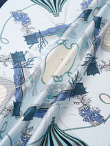SILK SCARF 88 / FLOWER BALLOON