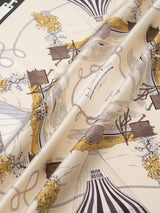 SILK SCARF 88 / FLOWER BALLOON