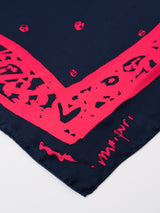 <Silk Scarf 65> Frame Bandana