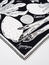 <Silk scarf 65> Veggie