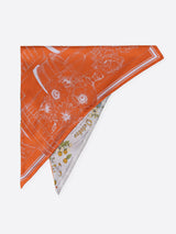 <Triangle Scarf Mini> Glass Dome Flower