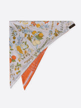 <Triangle Scarf Mini> Glass Dome Flower