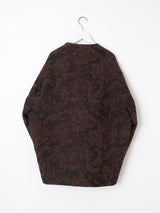 <ジャガードコクーンコート>アラベスク