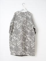 <ジャガードスナップダーツコート>アラベスク