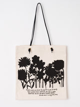 <帆布プリントトートバッグ>フラワー