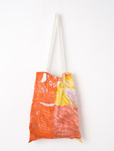 <ロープリバーシブルプリントトートバッグL>ガラスドームフラワー