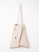 <ロープリバーシブルプリントトートバッグL>ガラスドームフラワー