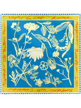 <Silk scarf 88> Flora