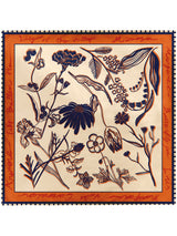 <Silk Scarf 65> Flora