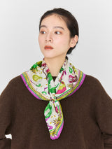 SILK SCARF 65 / HOT WINE