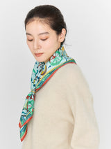 SILK SCARF 65 / HOT WINE