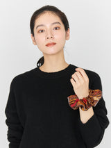 <ヘアアクセサリー>パイピングシュシュ