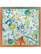 SILK SCARF 65 / HOT WINE