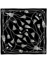 SILK SCARF 65 / BRAID TASSEL