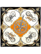 <シルクスカーフ65>ヴィンテージサイクル