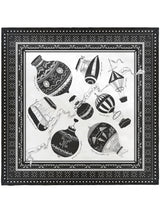 <Silk Scarf 65> Balloon Bandana