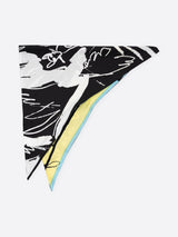 <三角スカーフミニ>ドローペイズリー