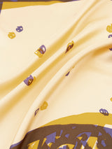 <シルクスカーフ65>コラージュフレームバンダナ