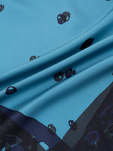 <シルクスカーフ65>コラージュフレームバンダナ