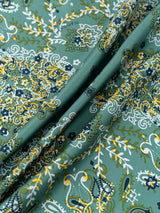 <シルクスカーフ65>コラージュカレイドバンダナ