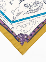 SILK SCARF 65 / WINTER SWAN