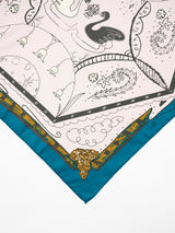SILK SCARF 65 / WINTER SWAN