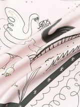 SILK SCARF 65 / WINTER SWAN