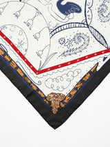 SILK SCARF 65 / WINTER SWAN