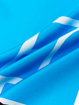 <シルクスカーフ65>ブロックペイズリー