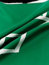 <シルクスカーフ65>ブロックペイズリー